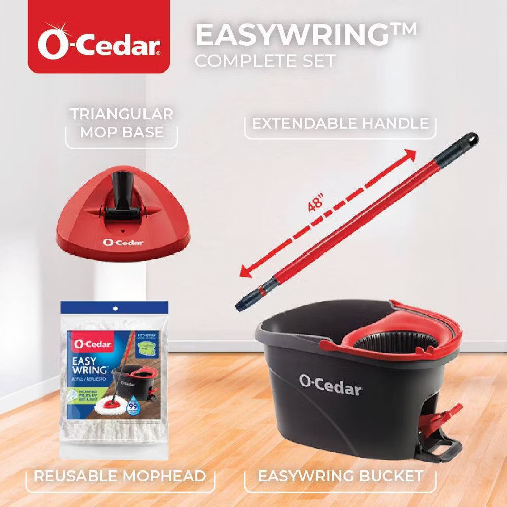 O-Cedar EasyWring Spin Mop and Bucket System
