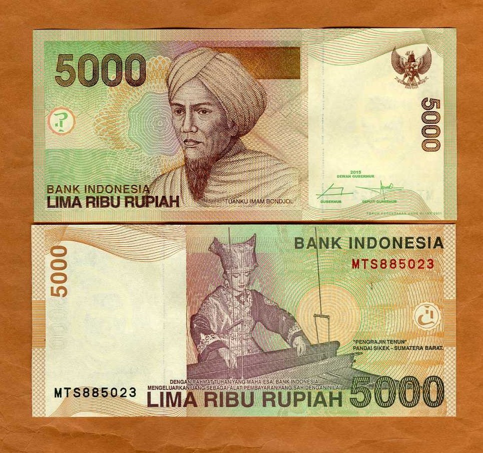 Indonesia, 5000 Rupiah, 2015, P-142o, UNC