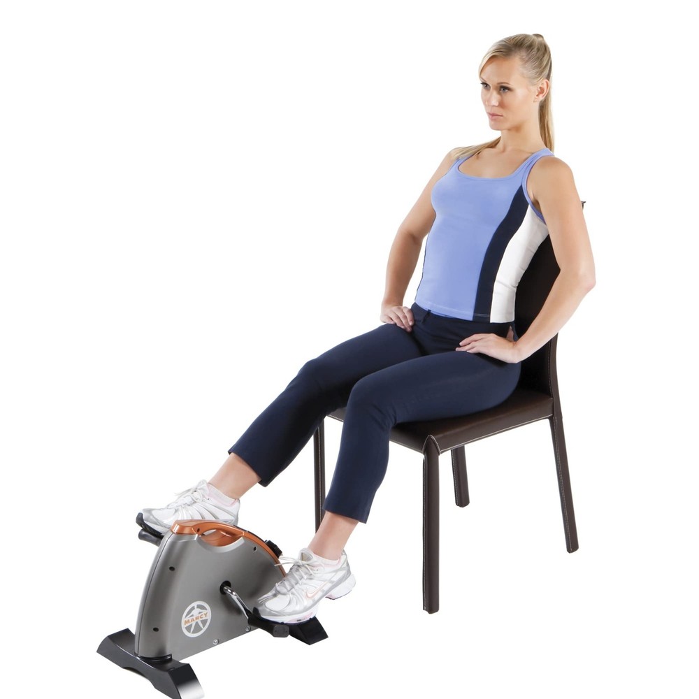 Marcy Cardio Mini Cycle – Portable Cardio Machine with Variable Resistance for