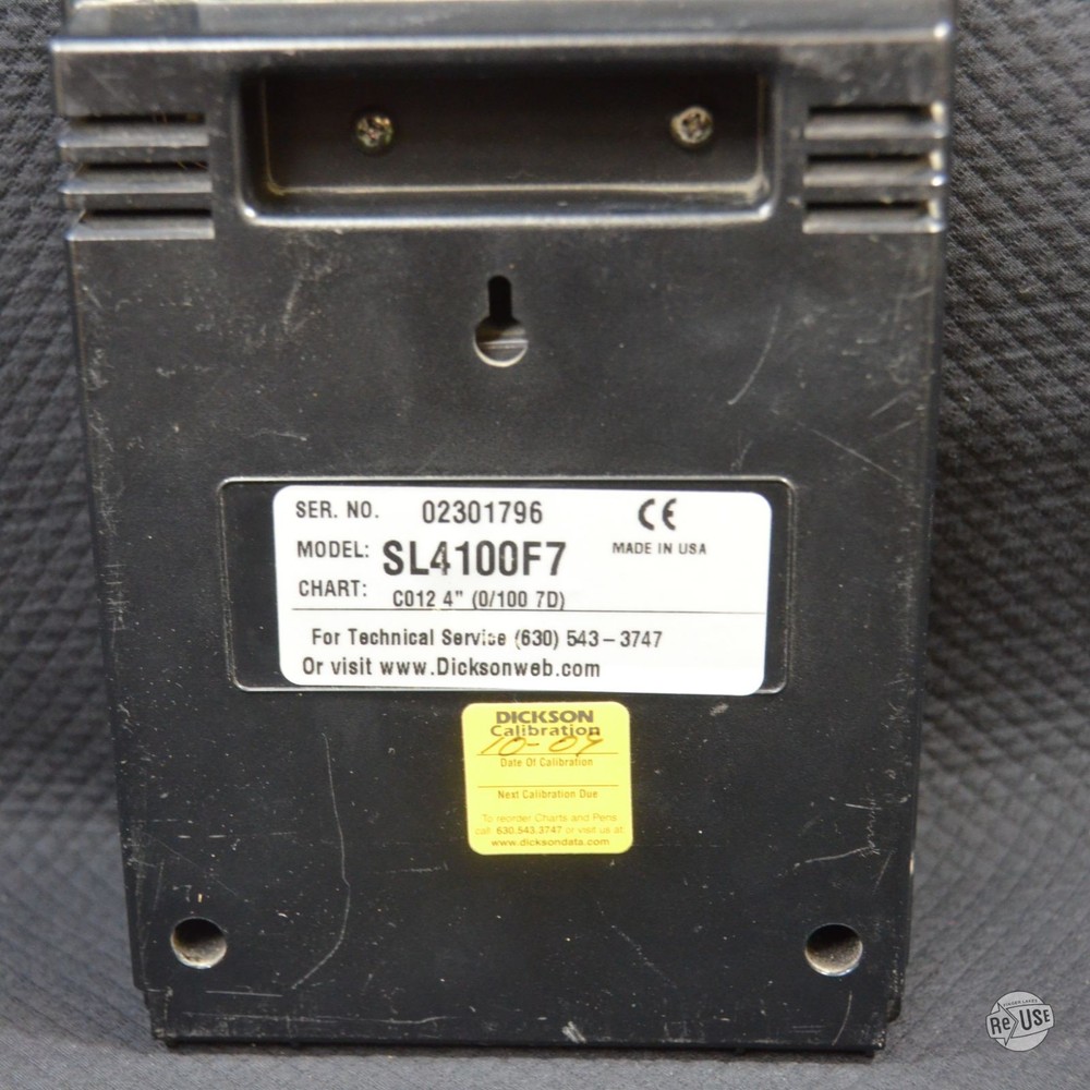 Dickson SL4100F7 TempTrace Chart Recorder (Untested)