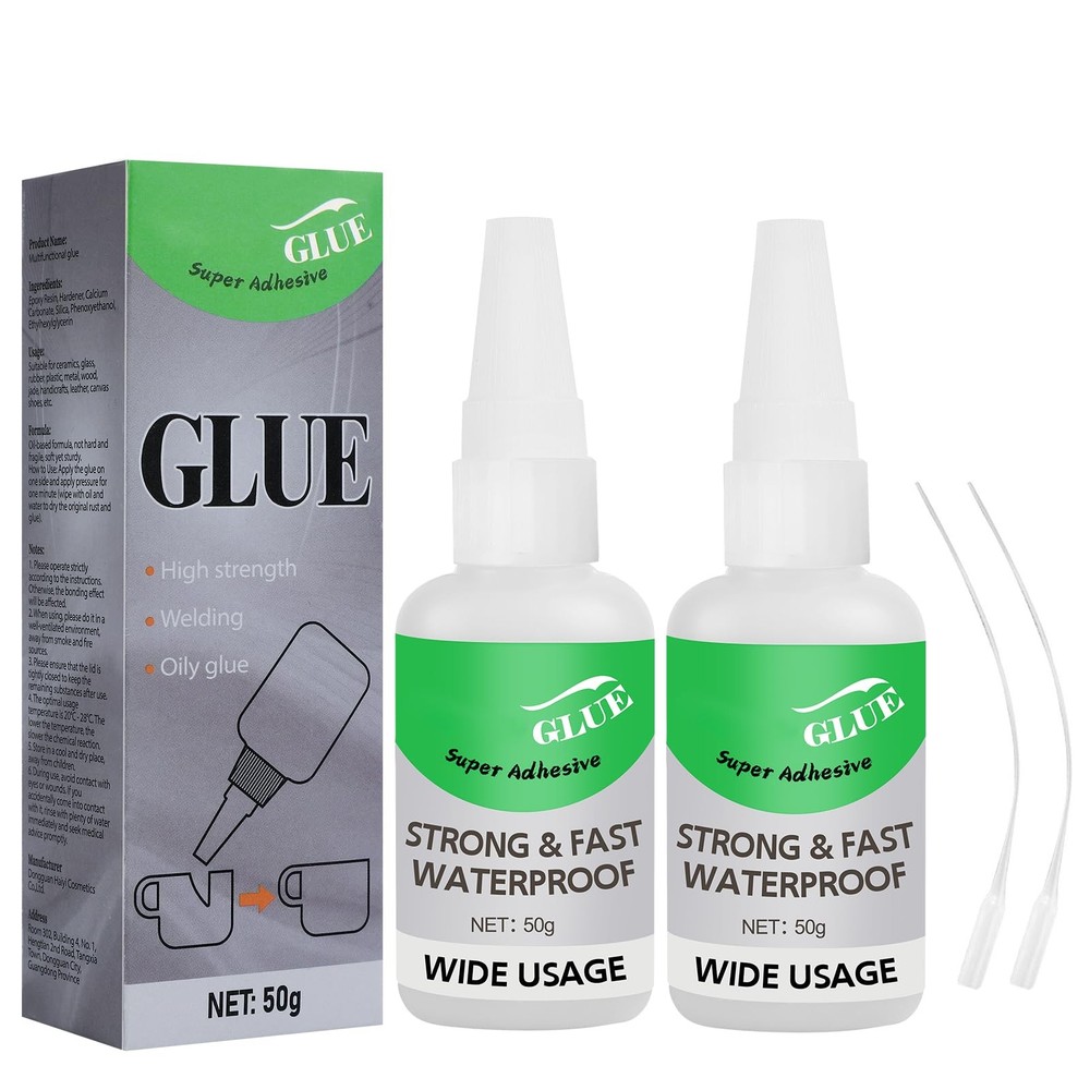 2Pcs Magic Glue,Universal Super Glue,Multifunctional Glues,Magic Glue white
