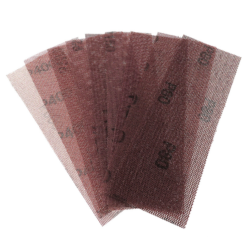 70*198mm Rectangles Grid Sandpaper 80-1000 Grit Hook & Loop Mesh Drywall Sanding