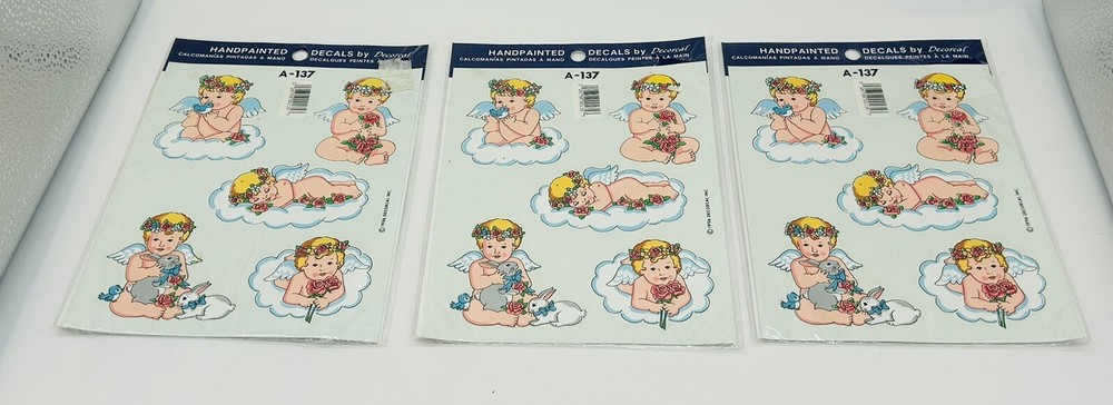 Vintage Cherub Decals.