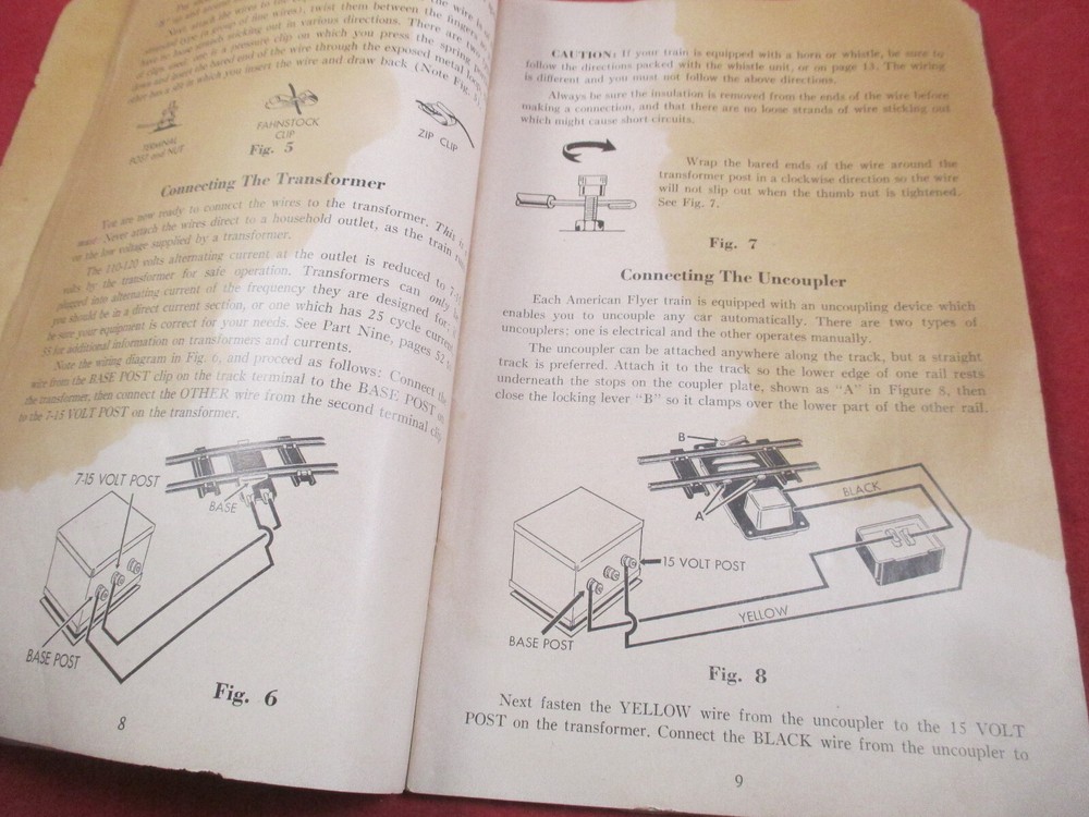 1954 GILBERT AMERICAN FLYER INSTRUCTION BOOK ORIGINAL