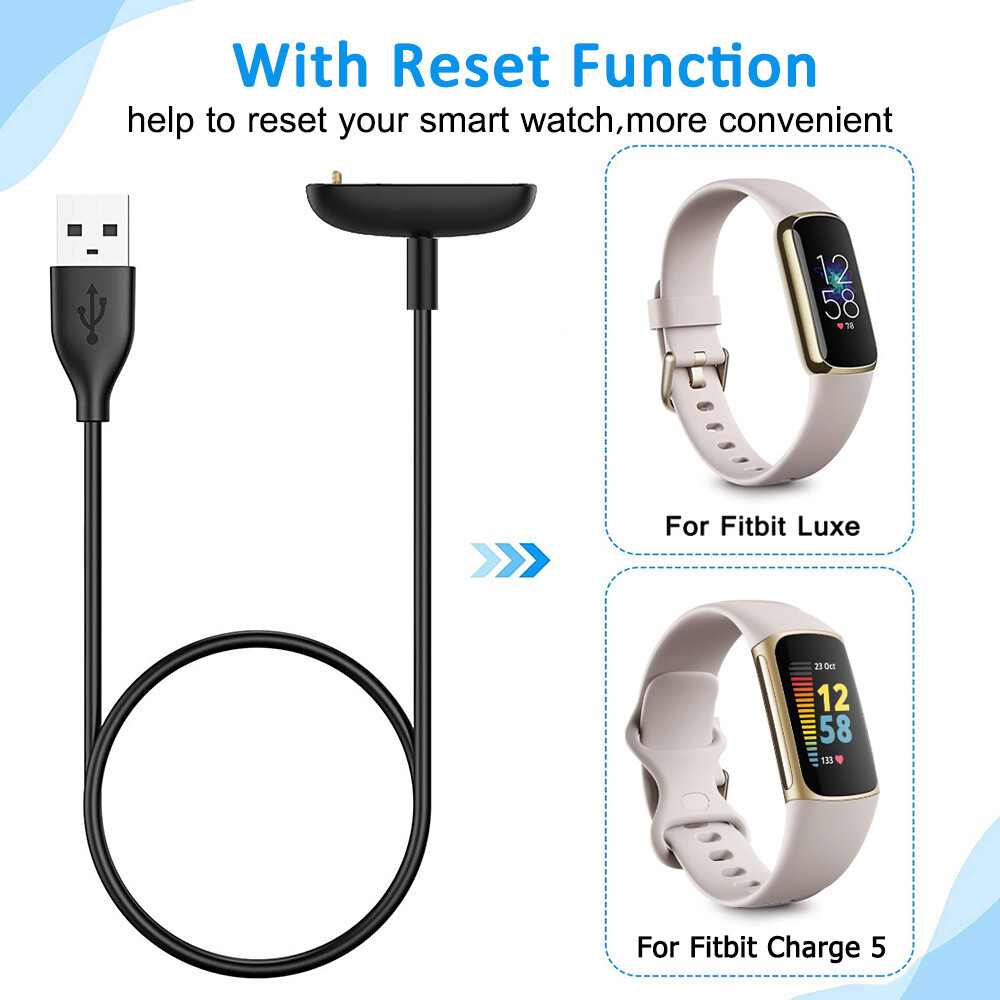 3.3FT USB Magnetic Charging Adapt Charger Cable For Fitbit Luxe/Fitbit Charge 5