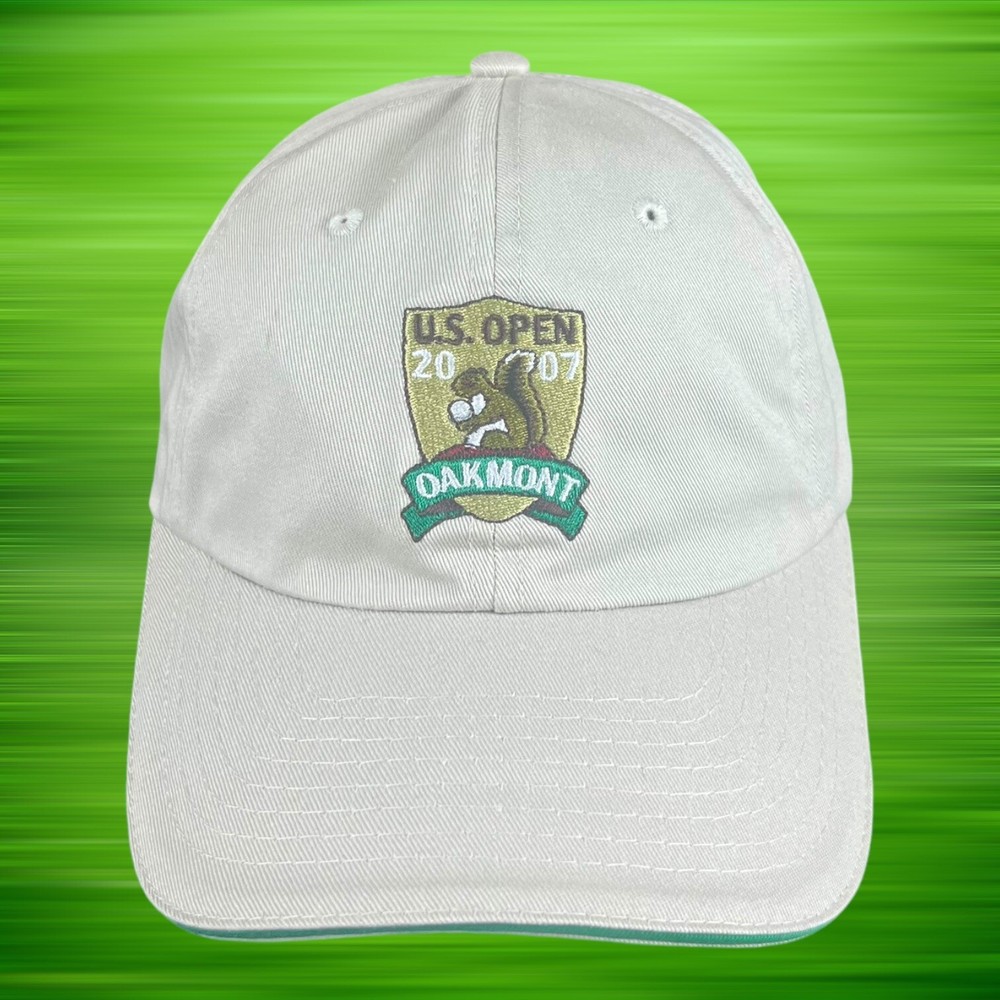 2008 US Open Oakmont Golf Hat USGA Adjustable Strapback Hat Brown