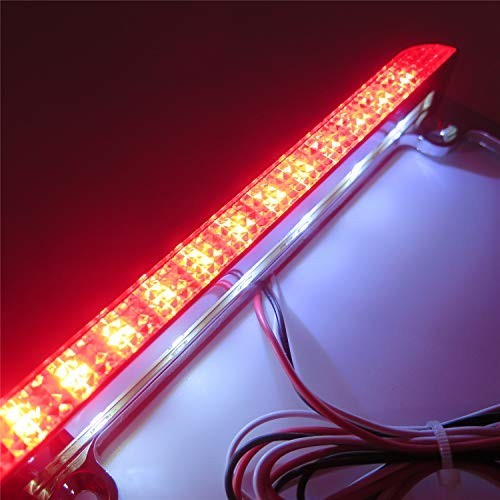 Universal Motorcycle License Plate Frame Bracket with 6" LED Light Bar - Chrome