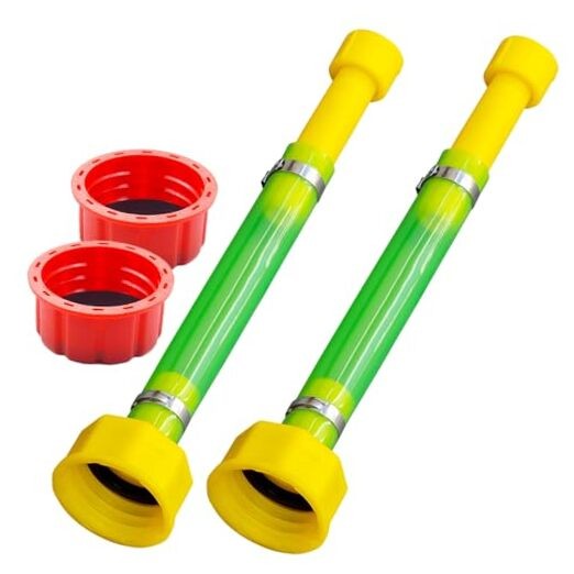 PCS 10" Gas Can Spout Replacement & Universal red Gas Cap, Compatible with 2