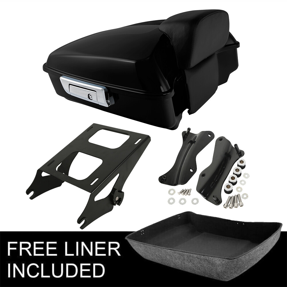 Chopped Trunk Pad Mount Rack Docking Hardware Fit For Harley Touring 2014-2026