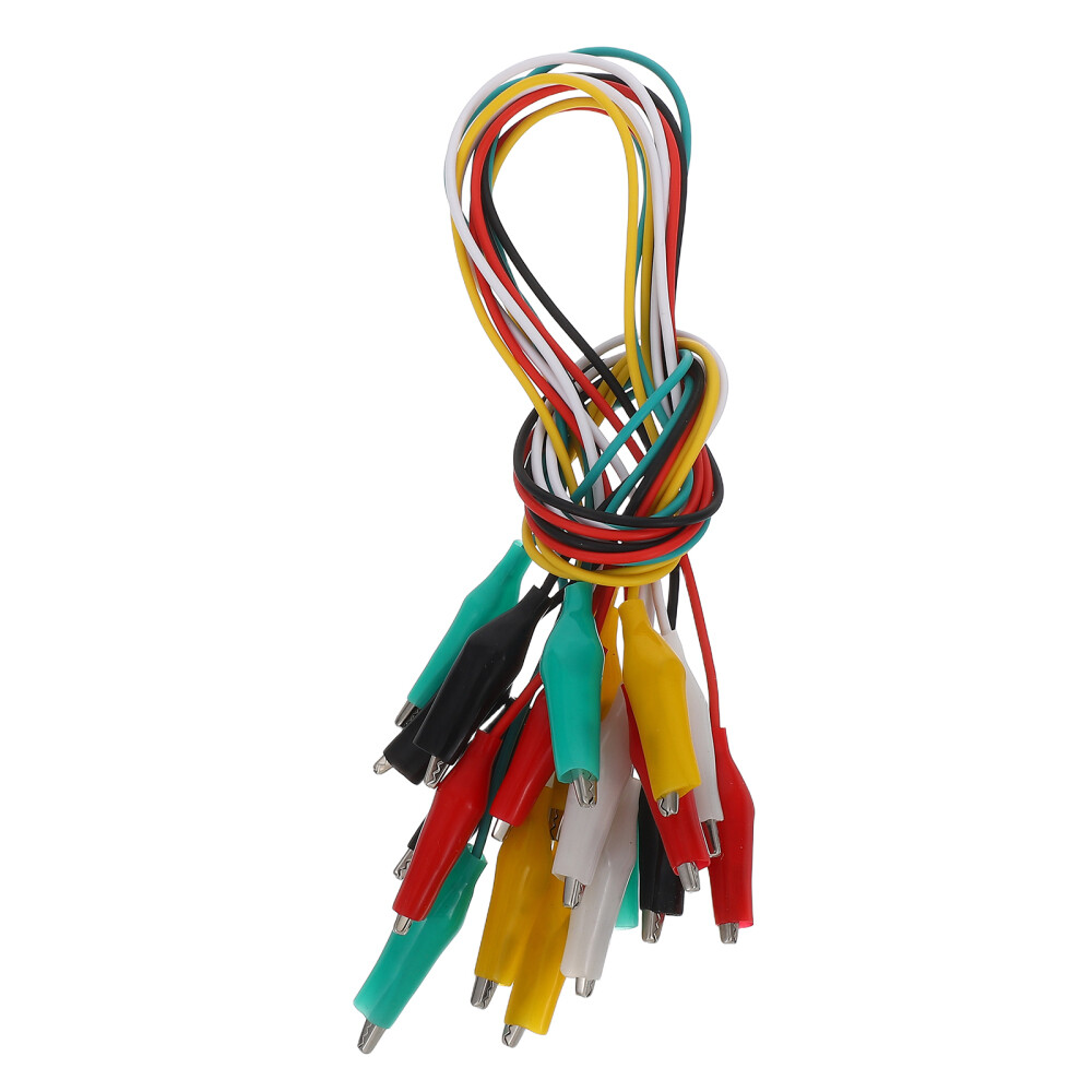 10pcs Electrical Testing Electrical Clips with Insulators Circuit Testing Leads