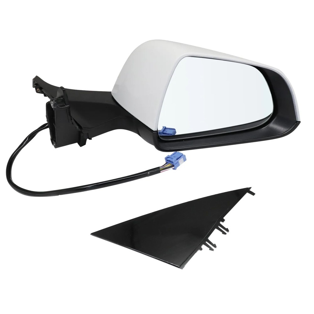 White Right Passenger Side Mirror Heated Power Fold Fit Tesla Model 3 2017-2023