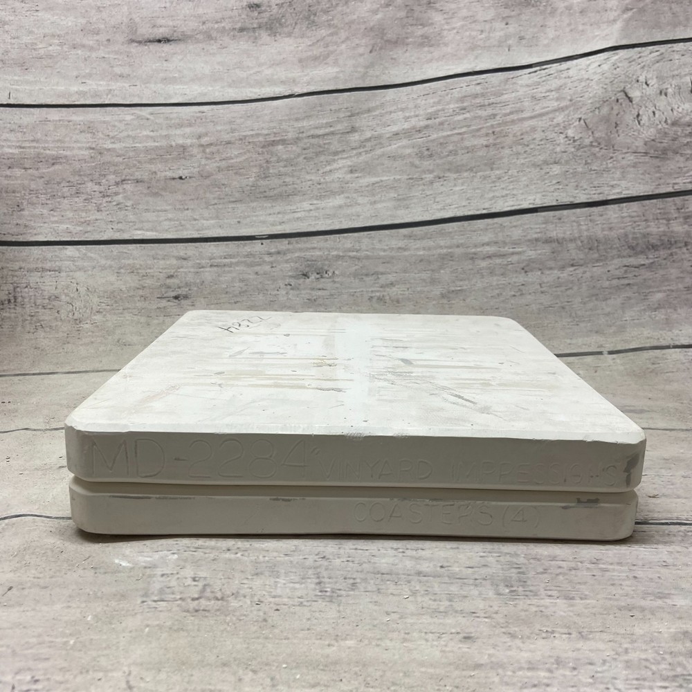 Unbranded Ceramic Casting Mold Vinyard Impressions Coasters #MD-2284
