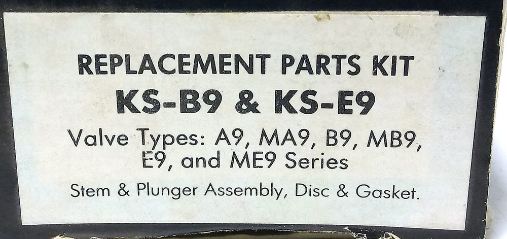 Sporlan KS-B9 KS-E9 HVAC Valve Repair Kit