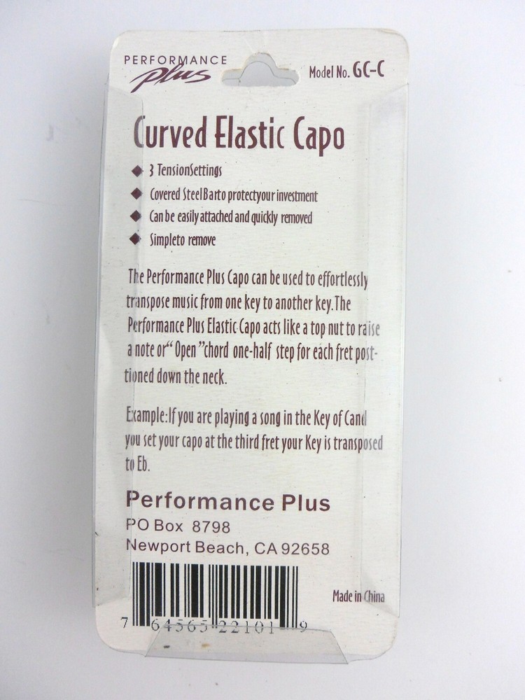 Performance Plus GC-C Curved Elastic Capo