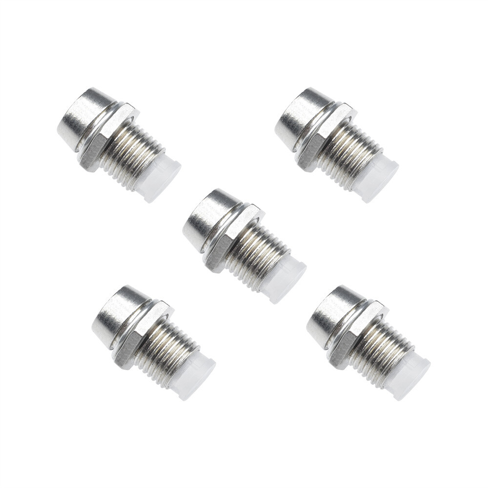 50PCS 5MM Chrome Silver Metal Bezel LED Holder Mount Panel Display Base Rubber