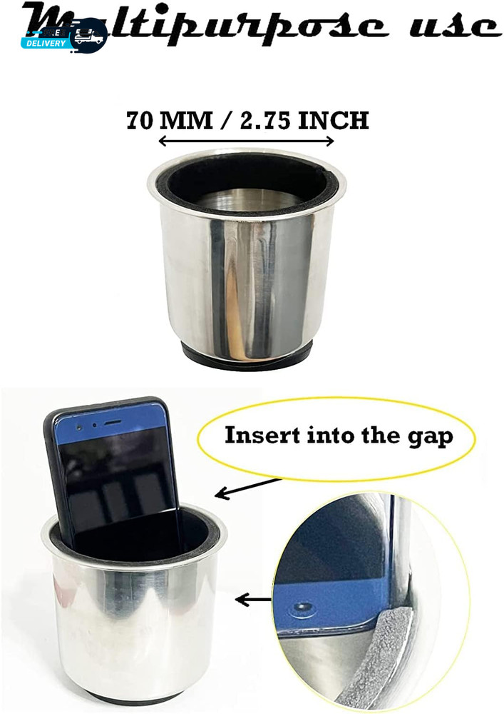 Horizontal Mounting Magnetic Cup Holder Beverage Holder Drink Holder Can Holder