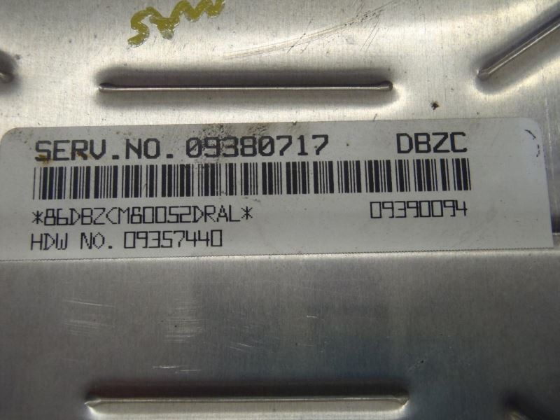 Engine Control Module Computer ECM 09380717 Fits 2000 Chevrolet Venture 51622