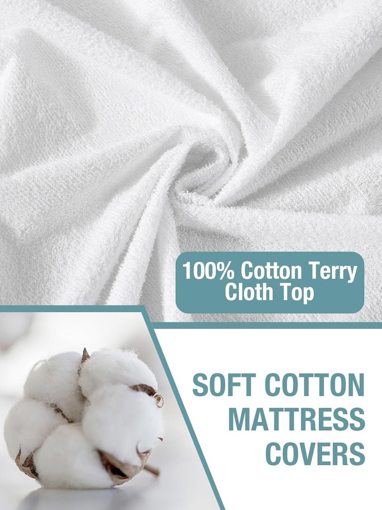 Queen Waterproof Mattress Protector,Pee and Liquid Proof Cover for Pets, Elde...