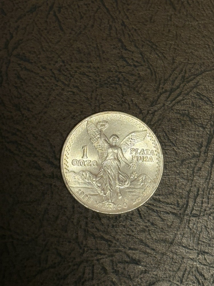 1985 MEXICO 1OZ SILVER LIBERTAD BU!!