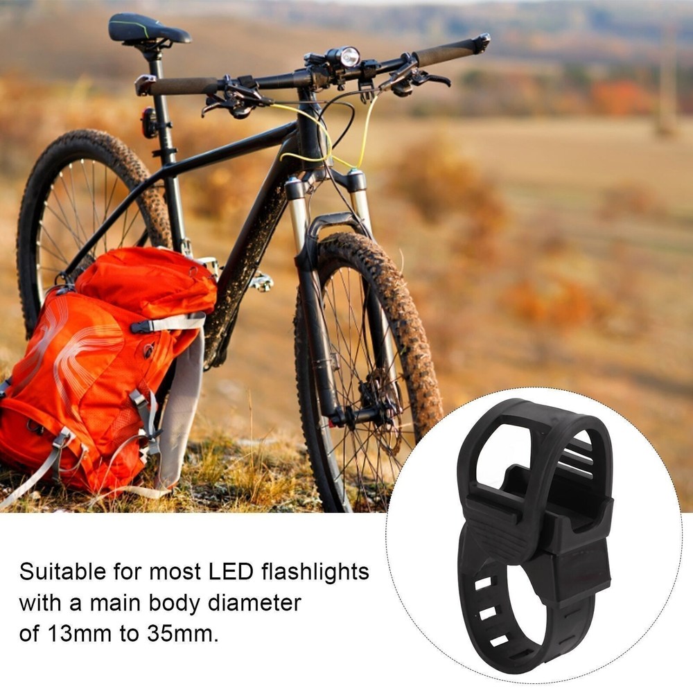 Bicycle Flashlight Mount Multifunctional Adjustable Bicycle Light Clip Cycling