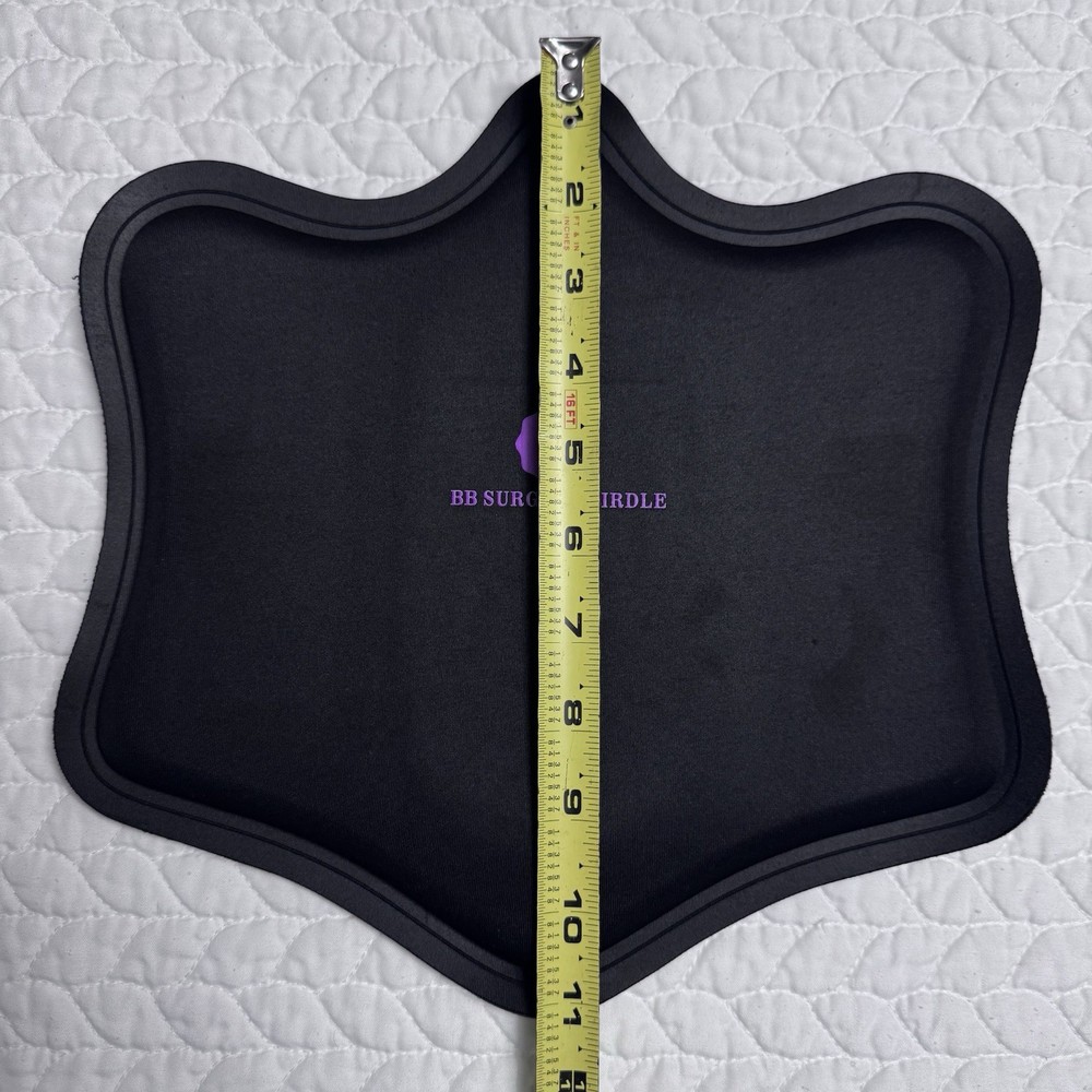 BB Surgery Girdle Post Surgery Compression Abdominal Foam Board Black BBL