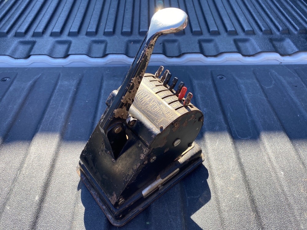 Vintage Check Writer by HEDMAN MFG CO