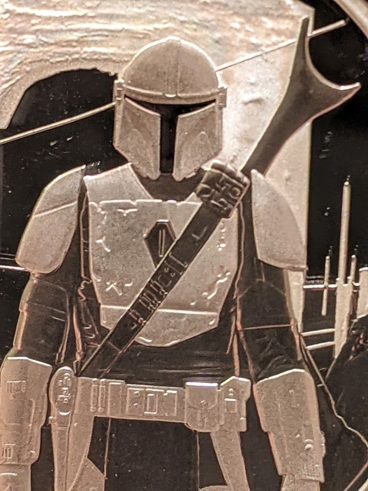 Disney 1 oz Silver Proof The Mandalorian Star Wars, PERTH MINT