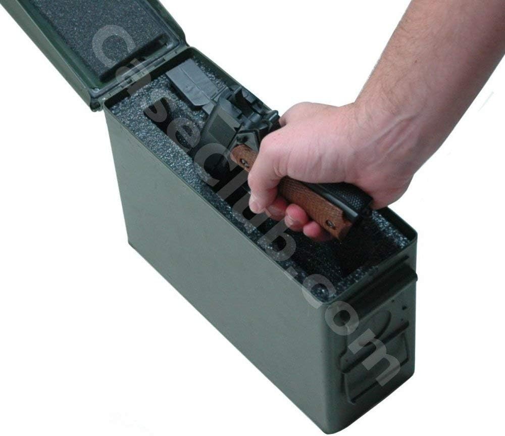 Pre-Cut Closed Cell Foam Insert for .30 Cal Ammo Can - Pistol Storage Solution