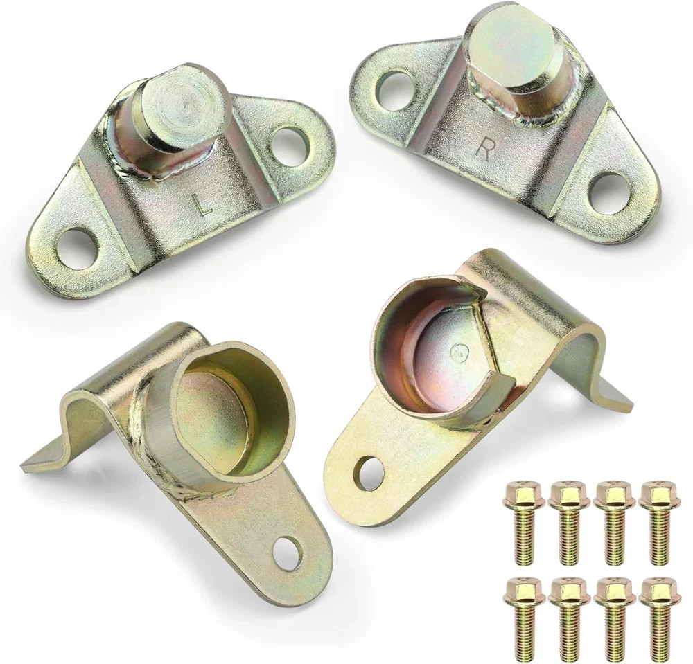 Tailgate Hinge Kit Compatible with 1999-2007 Silverado/Sierra 4 Pack with Screws