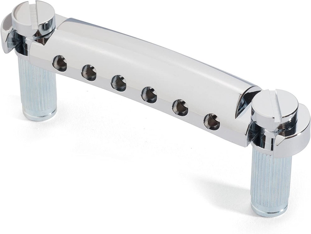 Gotoh 'Stop' Tailpiece, with US 5/16-24 Mounting Studs, Chrome