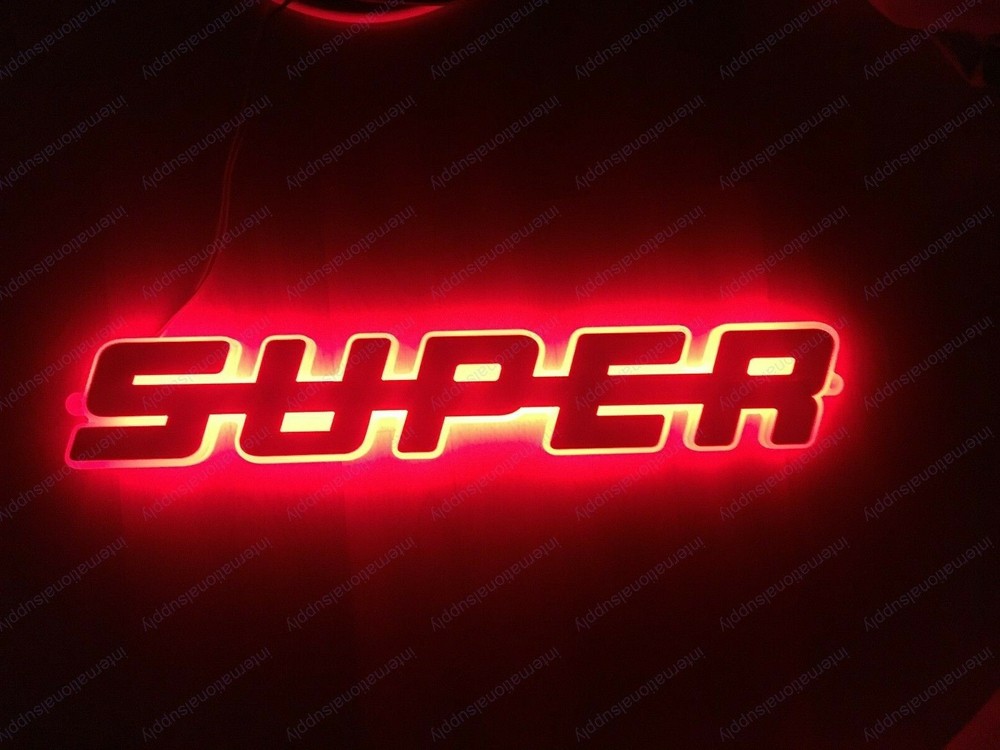 For SCANIA LED Emblem Text ( SUPER ) 24V / RED
