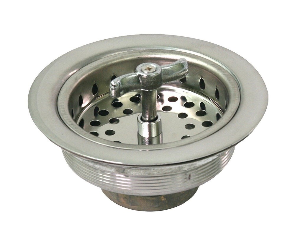 Everflow Kitchen Sink Stainless Steel Drain Assembly & Strainer Basket Stopper