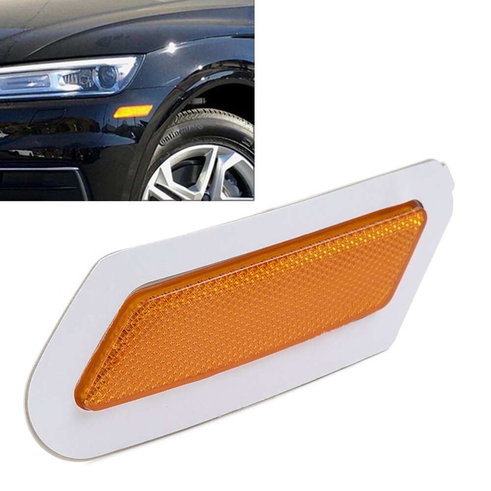 Front Bumper Reflector Indicator Side Marker Yellow For Audi Q5 SQ5 18-2020 Left