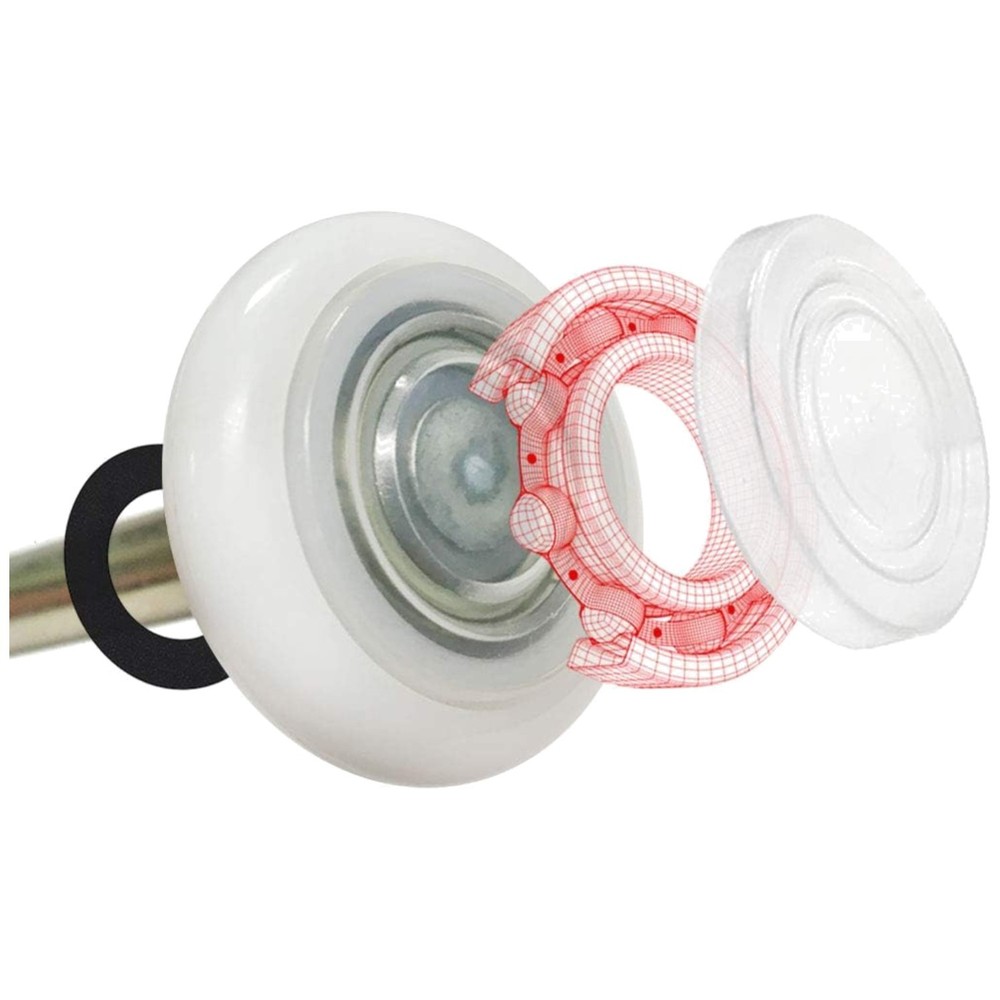 Long-lasting 6200ZZ Bearing Garage Rollers, 10 Pack