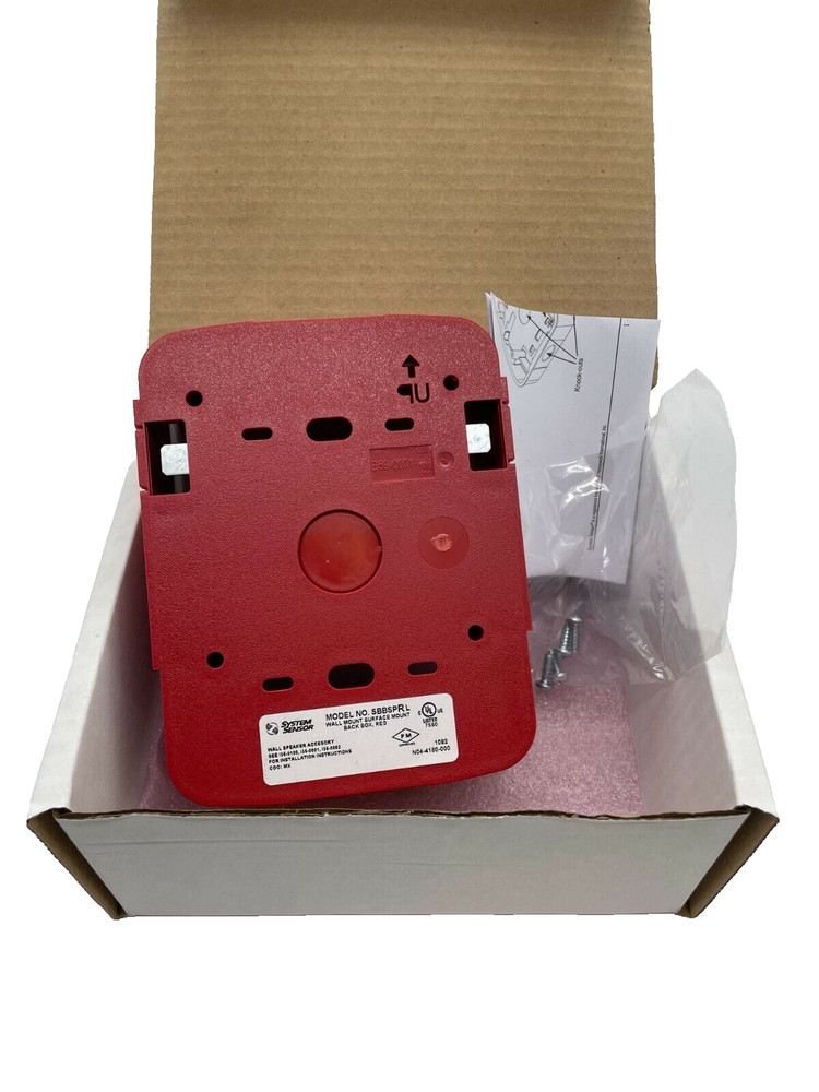 System Sensor SBBSPRL L-Series Wall Surface Mount Back Box, Speakers and Speaker