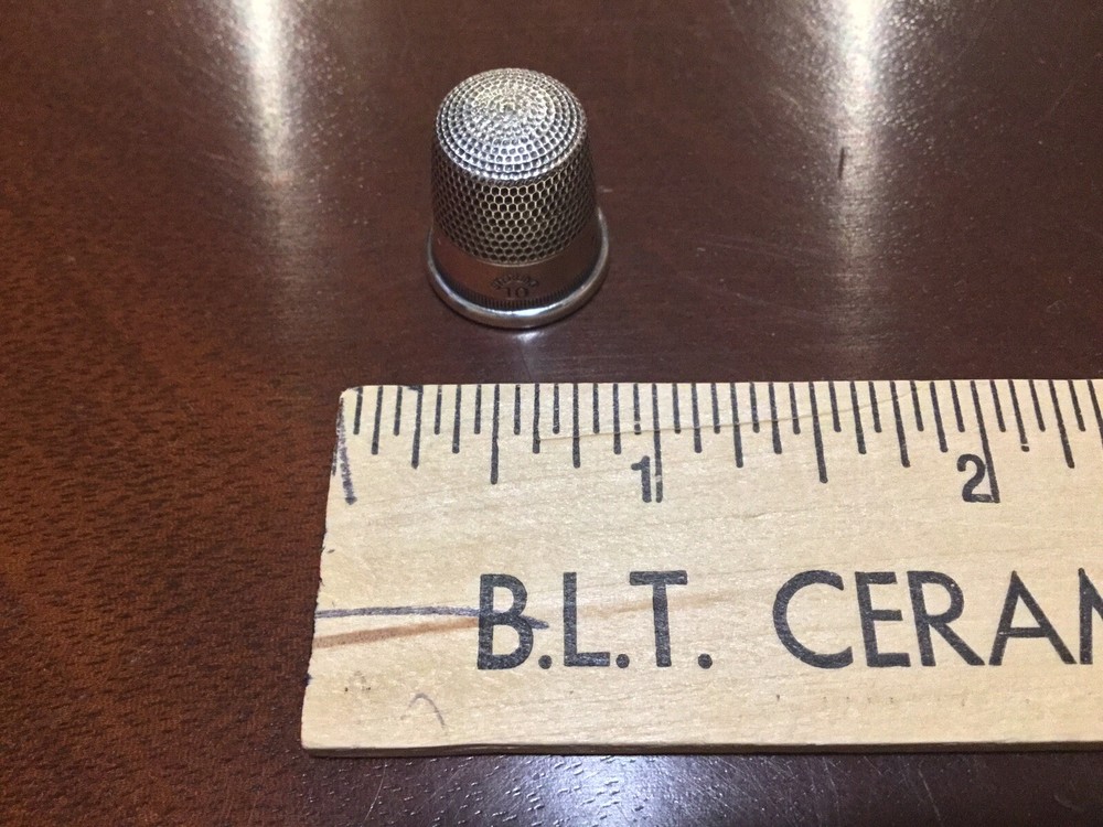 Vintage Sterling Silver Thimble Size #10