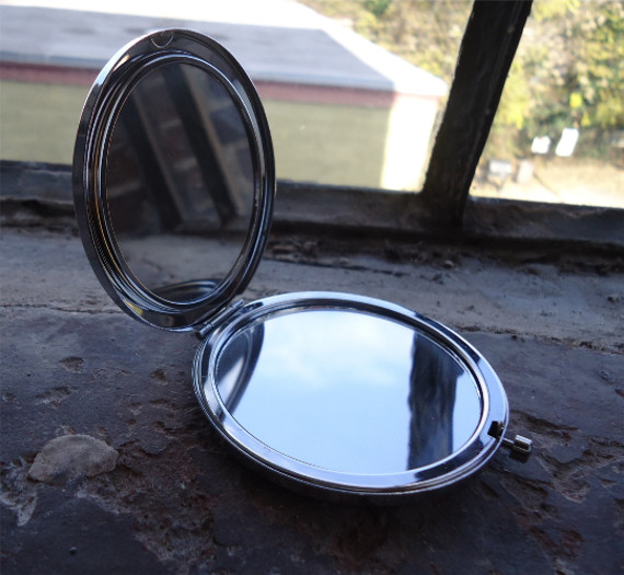 Bird Mandala Compact Mirror Make Up Pocket Mirror Cosmetics
