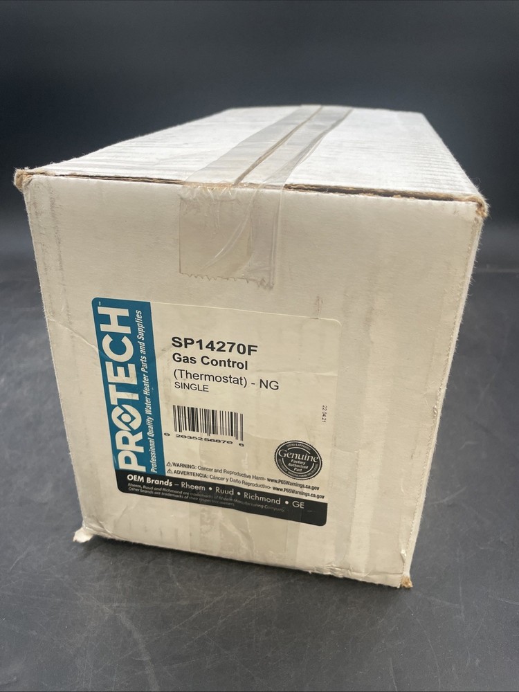 ProTech SP14270F | Gas Control (Thermostat) - NG Single (OPEN BOX - NEW)