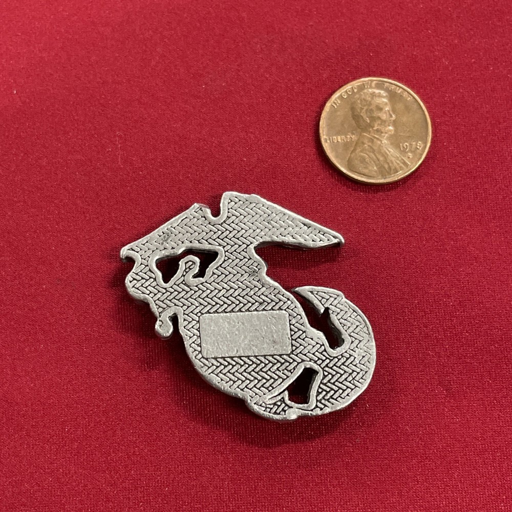 USMC EGA Emblem Silver Toned Charm Medallion