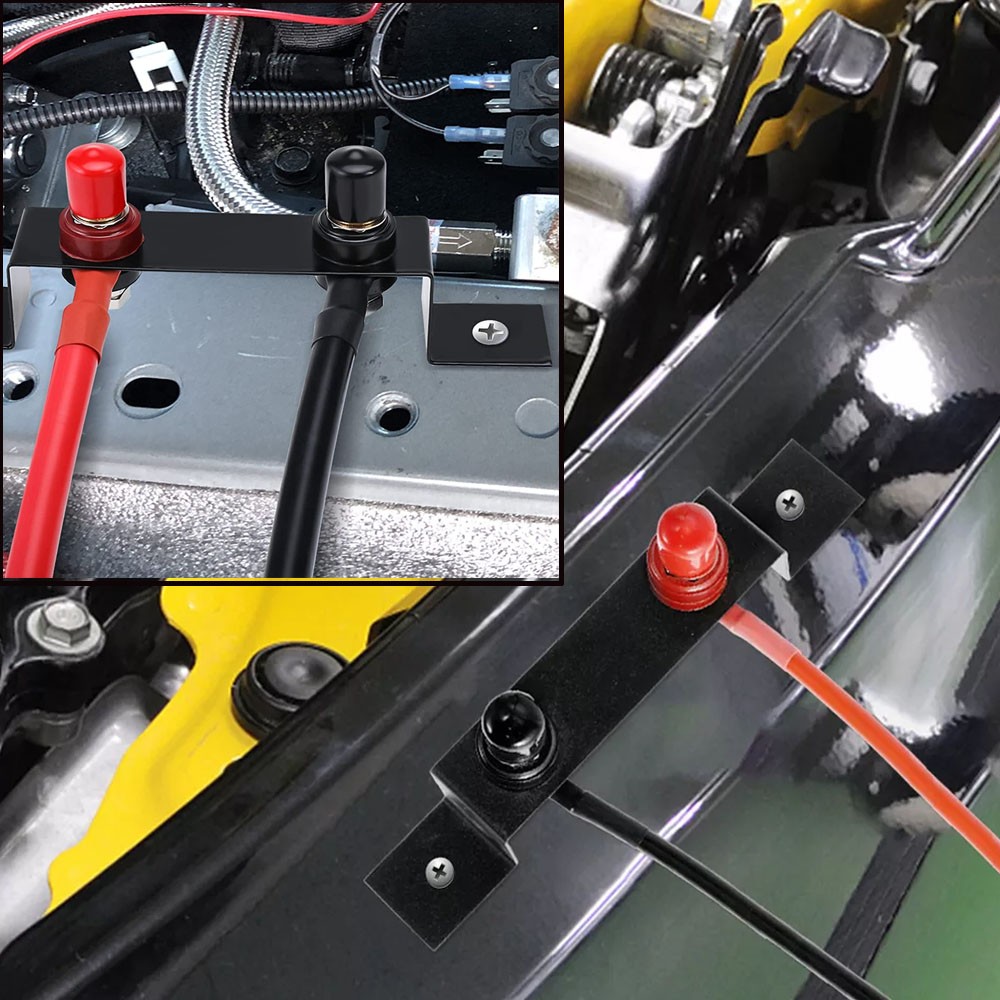 Heavy Duty Universal Battery Relocation Kit with Remote Terminal Jump Post