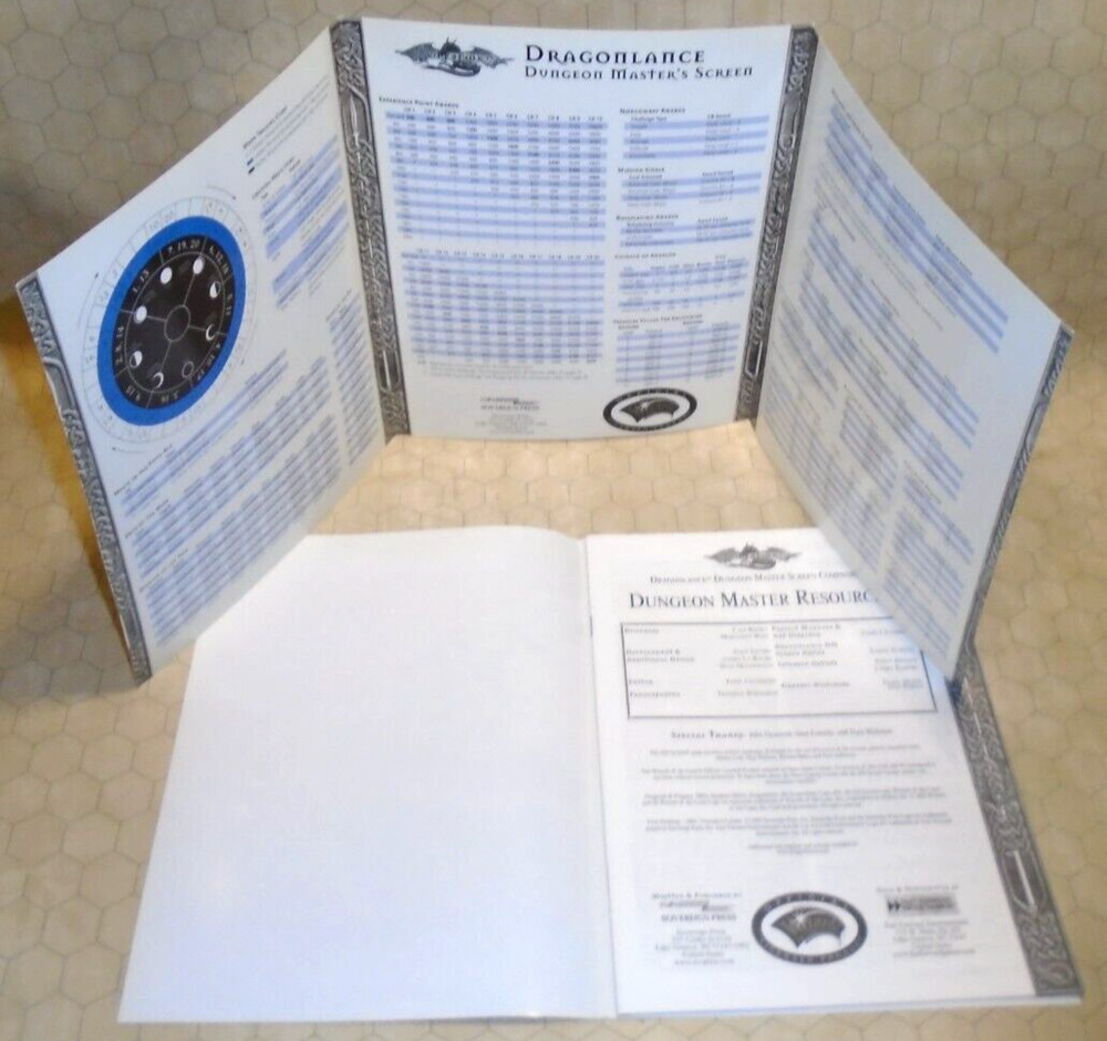 Dragonlance Dungeon Master's Screen COMPLETE - D&D Sovereign Press