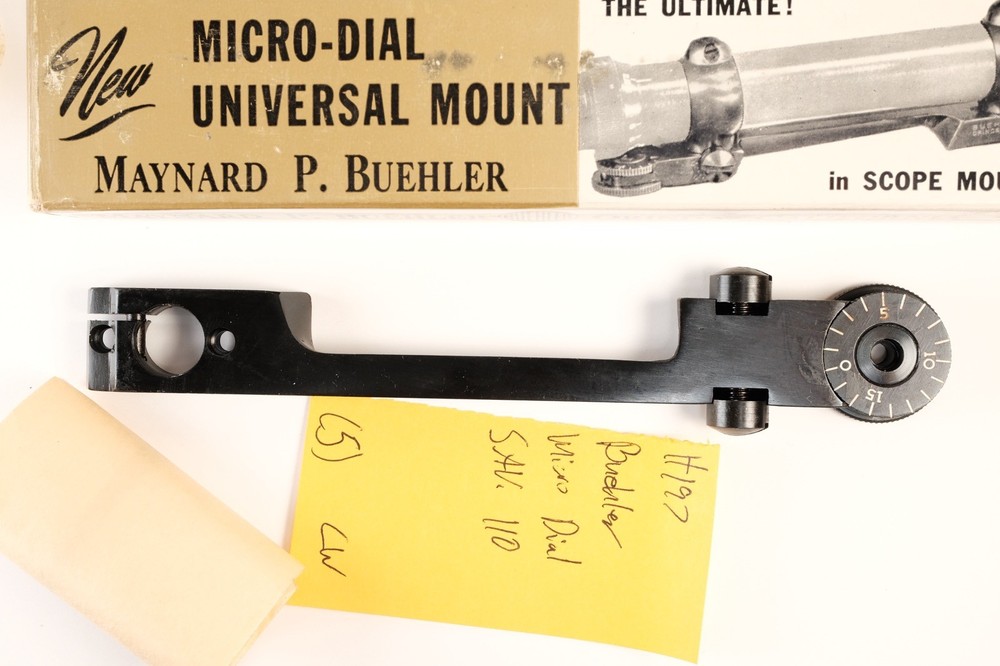 H197 Buehler Scope Mount Base Micro Dial Savage 110