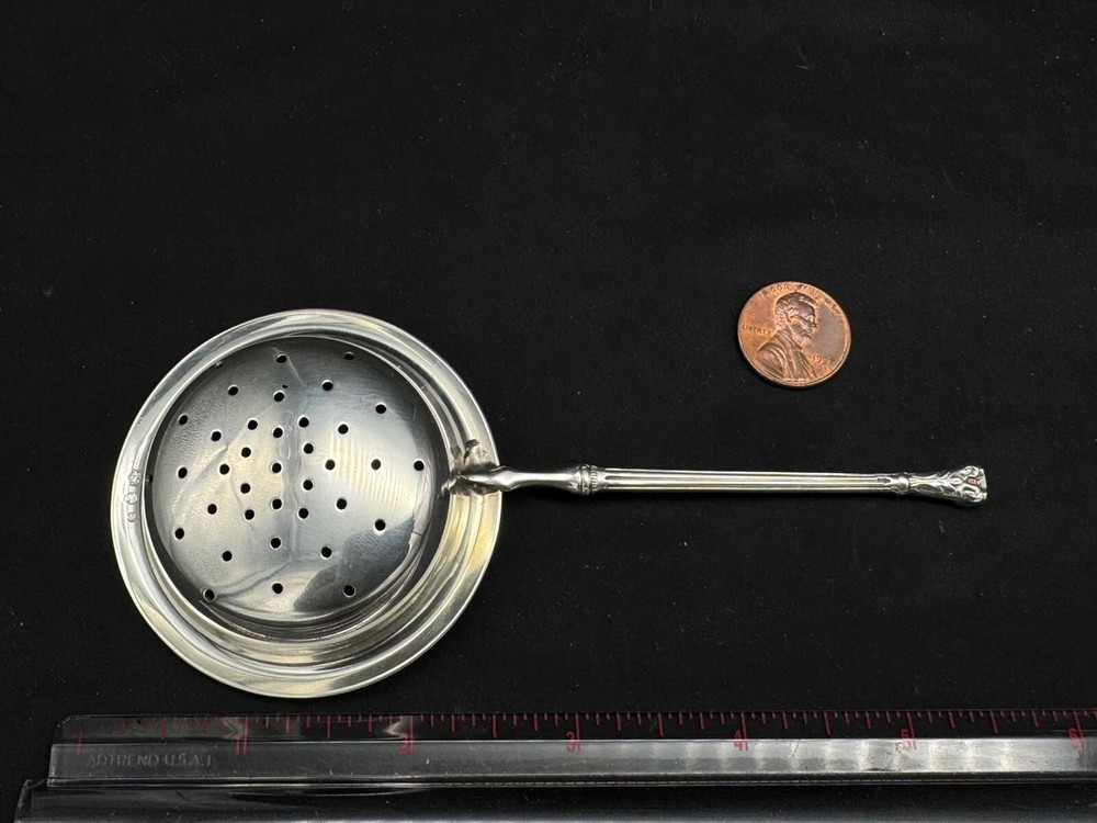 Vintage Dutch 833 Silver Tea Strainer, 36 grams