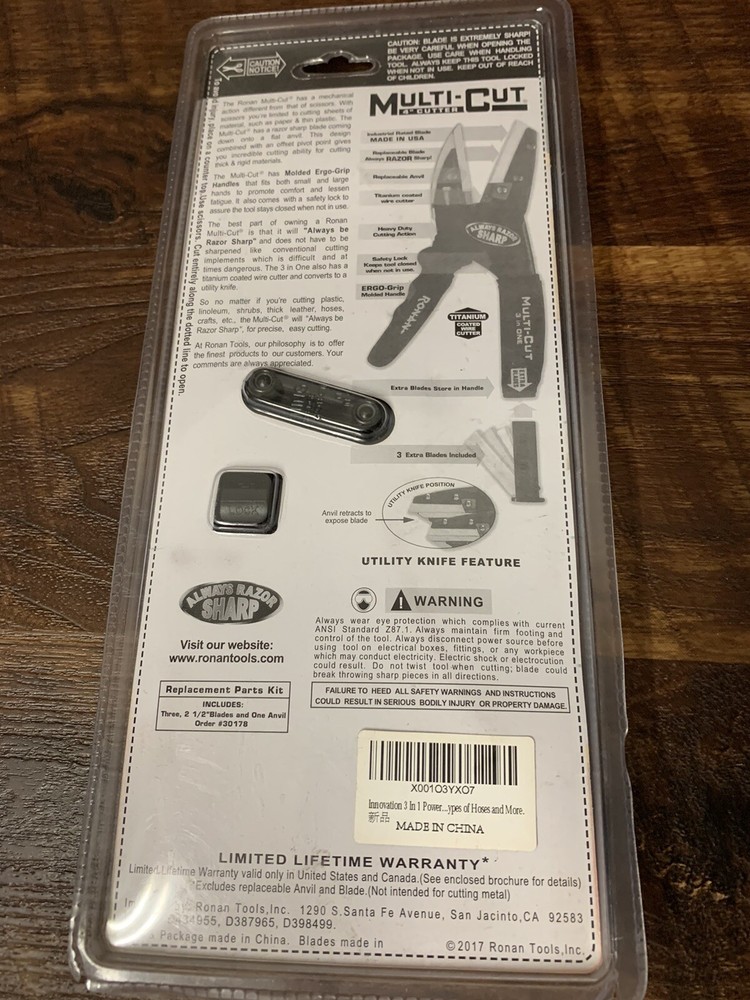 Ronan Multi-Cut 330 Multi-Cut 3 in One- New