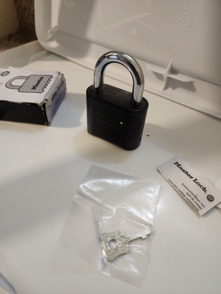 Master Lock 178BLK Combination Die-Cast Padlock - Black