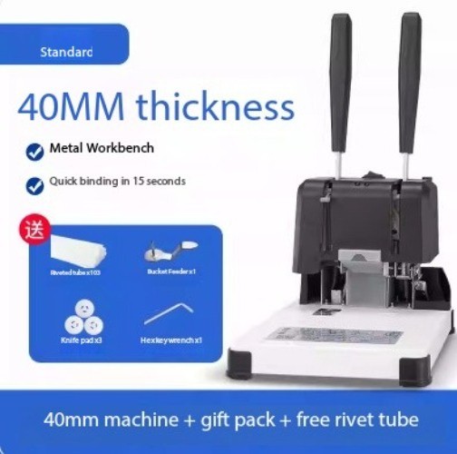 4380 Electric Glue Binding Machine Small Financial Ledger Punching Machine