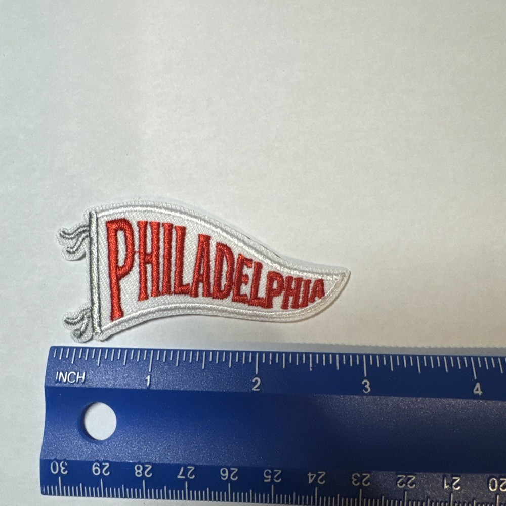 Philadelphia Flag Embroidered Iron On Patch