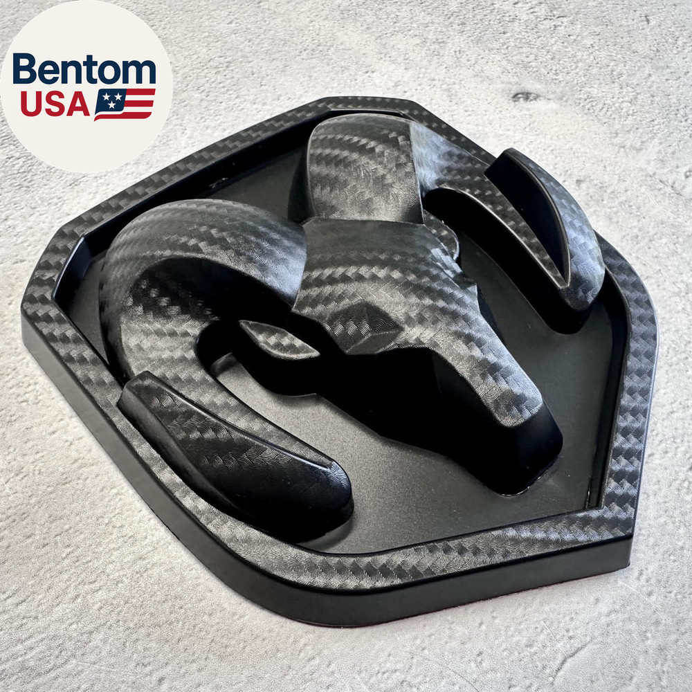 2006-18 RAM Tailgate Emblem, Carbon Decal Finish