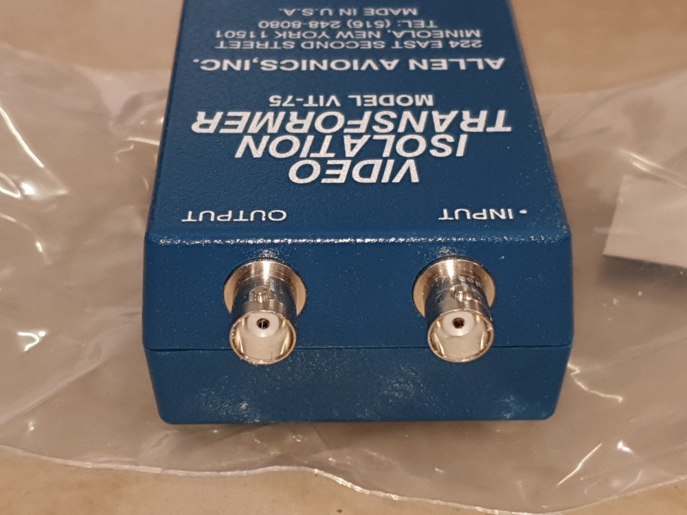 Allen Avionics, VIDEO ISOLATION TRANSFORMER, MODEL VIT-75