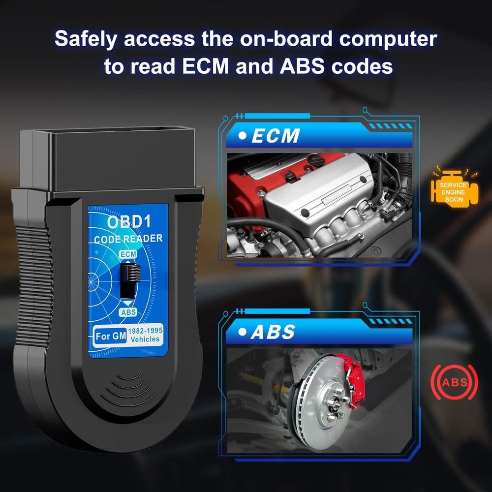 OBD1 Scanner Code Reader for GM 19821995 Vehicles, ECM ABS Diagnostic Tool